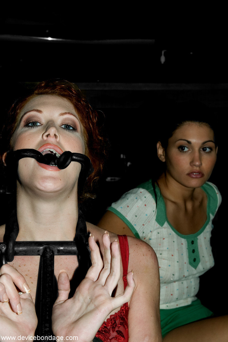 Sabrina Fox and Miss Jade Indica are to be found gagged and bound in a dungeon