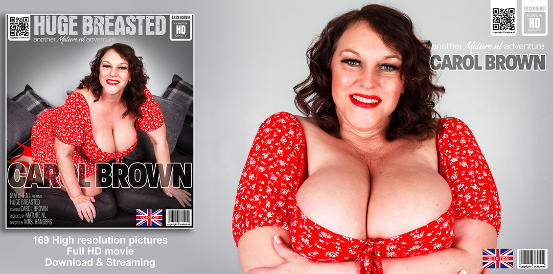 MILF Carol Brown with her huge breasts is back for a naughty tale