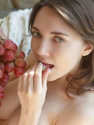 Danniela loves to taste her grapes while completely nude