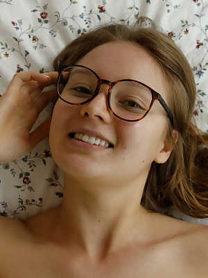 Isabella Herzog feeling extra playful while completely nude in her bedroom