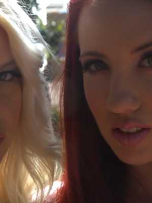 Owners of mind-blowing asses Kelly Divine and Anikka Albrite in tight leggings