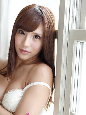 Slender Japanese babe Anna Anjyo gets orally pleased, dicked & creampied