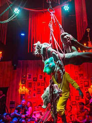 PHOTOSET Crazy SHIBARI SHOW in fetish club by Lily Lu and Anuskatzz, bdsm