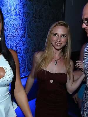 Smooth girls with stunning asses are being banged at the party