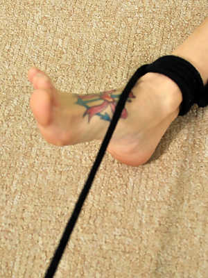 Becky Holt bondage bitch tied up on the floor