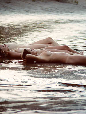 American girls Hope Olson & Patti McGuire enjoy the adventure completely naked
