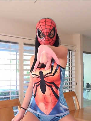 Here cums the Spiderman as interpreted by the naughty mind of Catie Minx