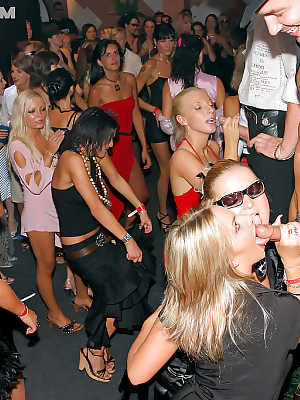 Zoftick MILFs showing off their blowjob skills at the crazy club party