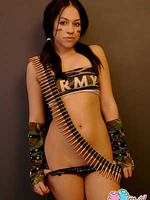 Cindy Cupcakes This army girl will fuck you up