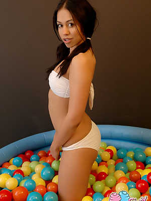 Cindy Cupcakes Cindy gets naughty in the ball pit