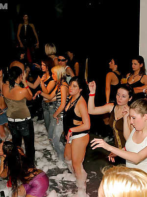Barbara Summer & Claudia Rossi are into hardcore foam sex party