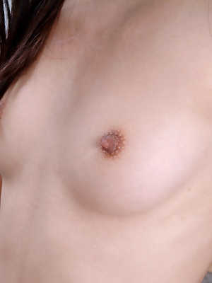 Petite Asian amateur Litta baring very tiny tits and long nipples