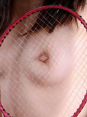 Petite Asian amateur Litta baring very tiny tits and long nipples