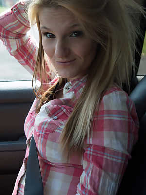 Young blonde girl Hope Harper sucks and fucks her way to a free ride