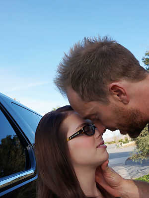 Petite brunette Jennifer Bliss gets cum on her glasses thanks to Ryan Madison